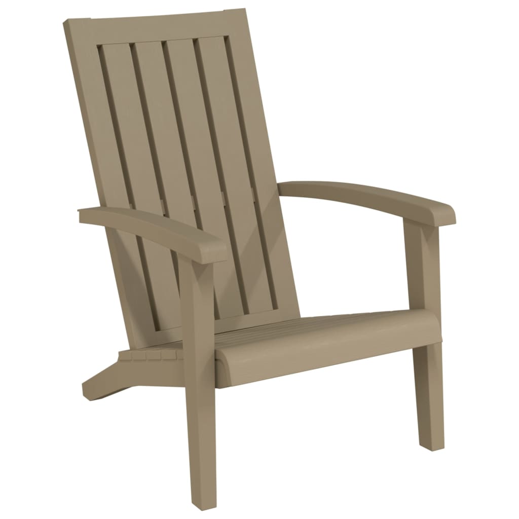 Tuinstoelen Adirondack 2 st polypropeen lichtbruin is nu te koop bij PeponiXL, paradijselijk wonen!