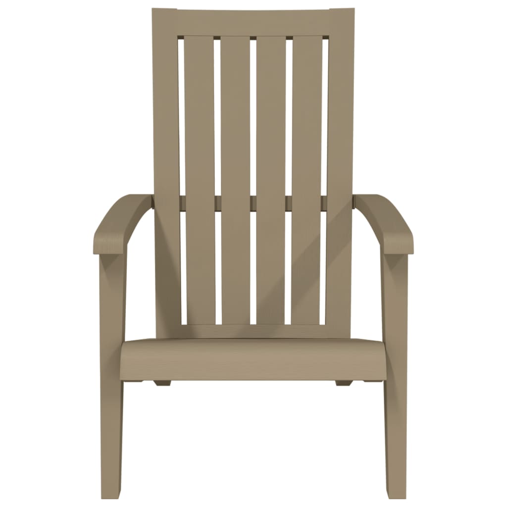 Tuinstoelen Adirondack 2 st polypropeen lichtbruin is nu te koop bij PeponiXL, paradijselijk wonen!