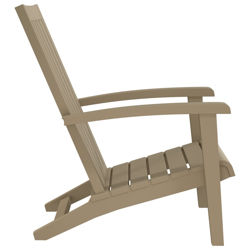 Tuinstoelen Adirondack 2 st polypropeen lichtbruin is nu te koop bij PeponiXL, paradijselijk wonen!