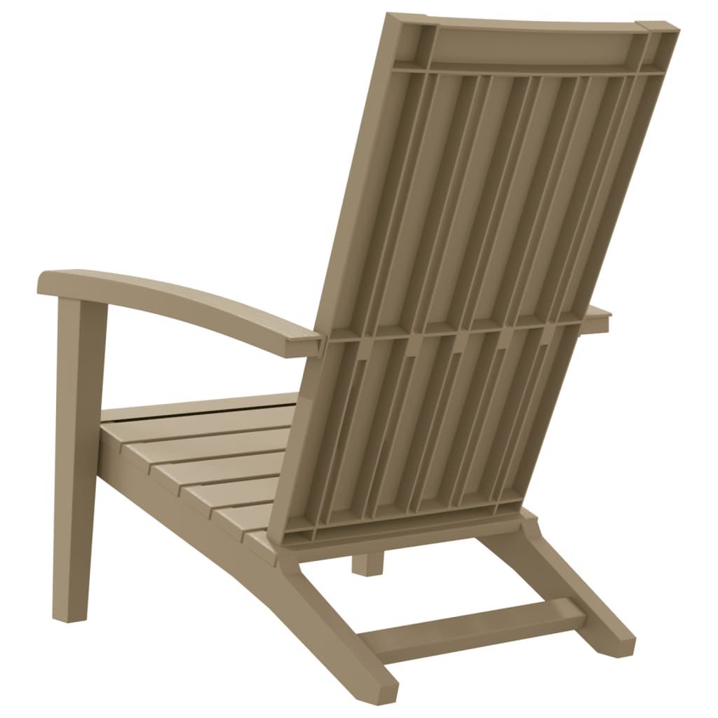 Tuinstoelen Adirondack 2 st polypropeen lichtbruin is nu te koop bij PeponiXL, paradijselijk wonen!