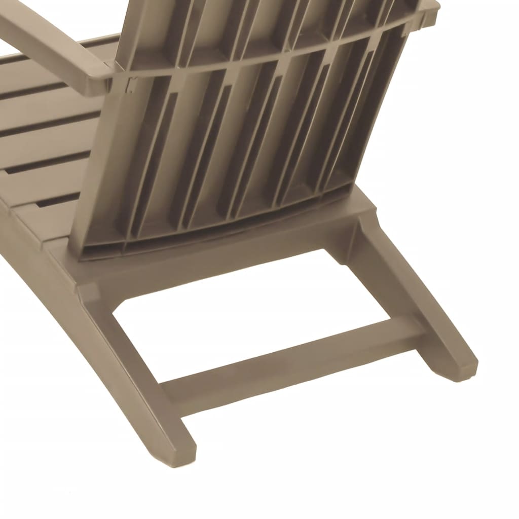 Tuinstoelen Adirondack 2 st polypropeen lichtbruin is nu te koop bij PeponiXL, paradijselijk wonen!