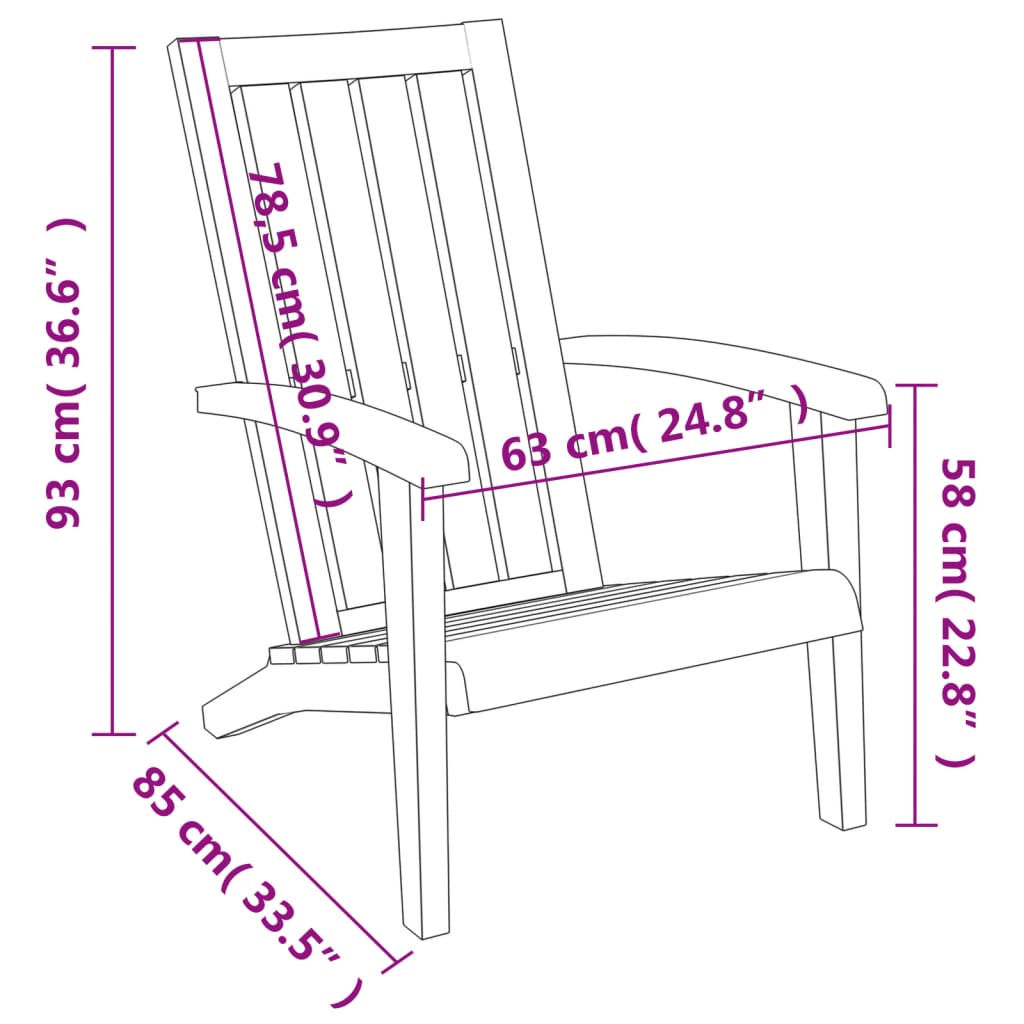 Tuinstoelen Adirondack 2 st polypropeen lichtbruin is nu te koop bij PeponiXL, paradijselijk wonen!