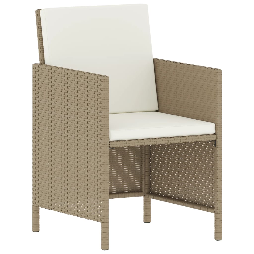 6-delige Tuinset met kussens poly rattan beige is nu te koop bij PeponiXL, paradijselijk wonen!