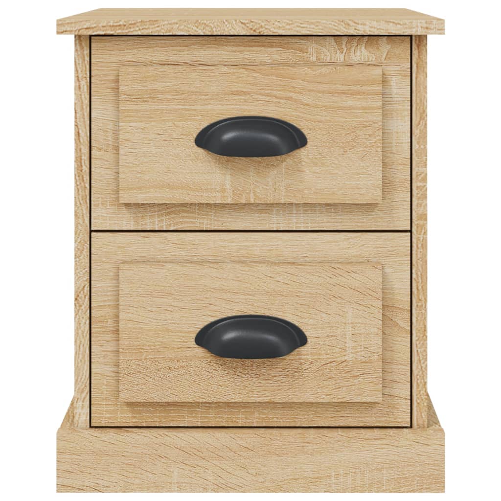 Nachtkastje 39x39x47,5 cm bewerkt hout sonoma eikenkleurig is nu te koop bij PeponiXL, paradijselijk wonen!