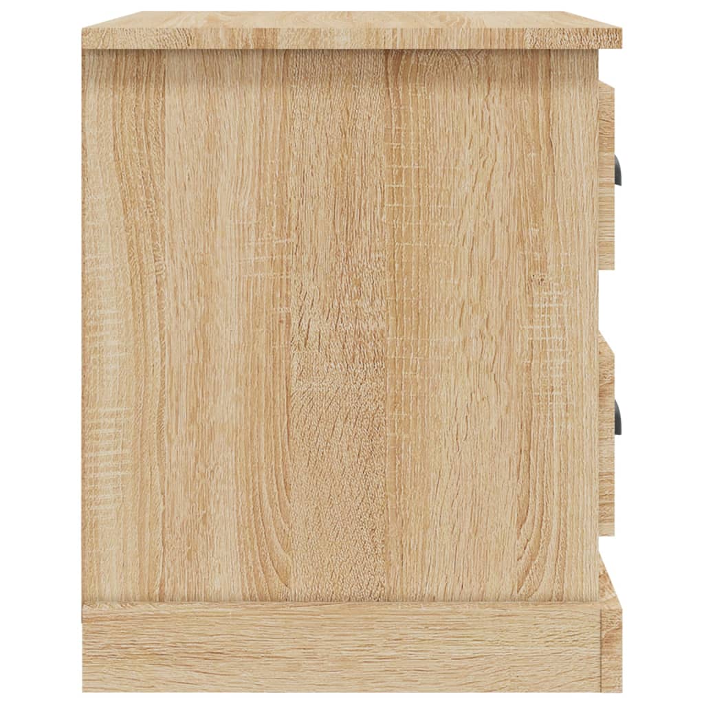 Nachtkastje 39x39x47,5 cm bewerkt hout sonoma eikenkleurig is nu te koop bij PeponiXL, paradijselijk wonen!