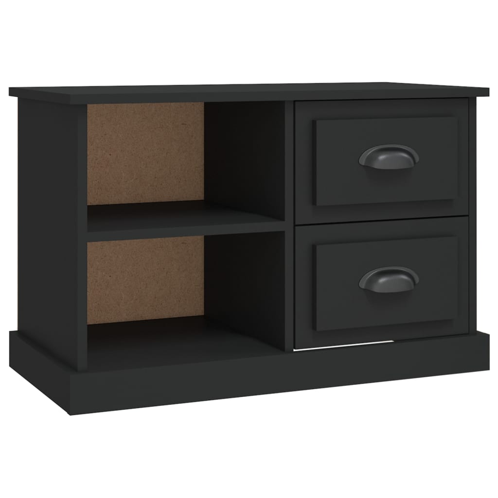 Tv-meubel 73x35,5x47,5 cm bewerkt hout zwart is nu te koop bij PeponiXL, paradijselijk wonen!