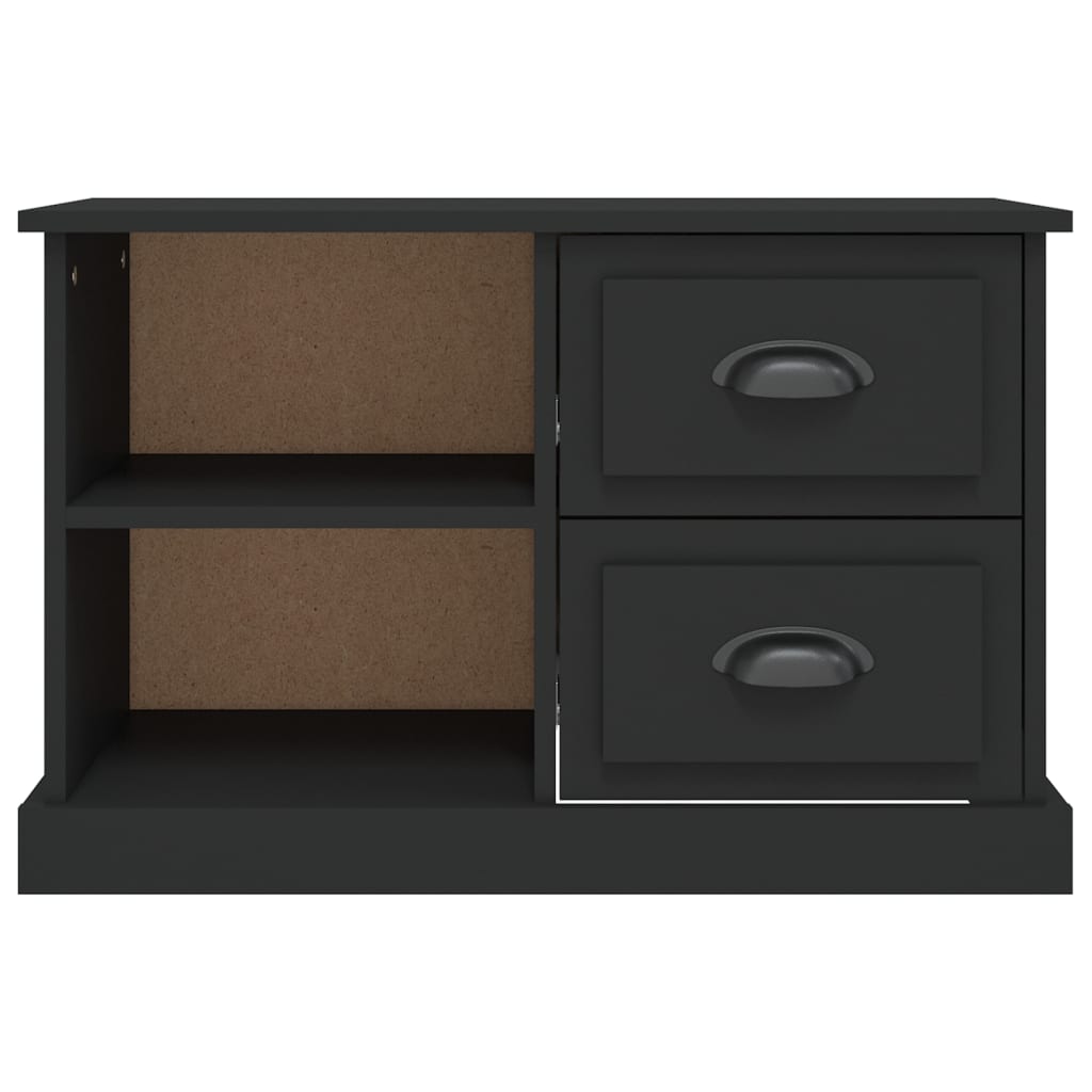 Tv-meubel 73x35,5x47,5 cm bewerkt hout zwart is nu te koop bij PeponiXL, paradijselijk wonen!