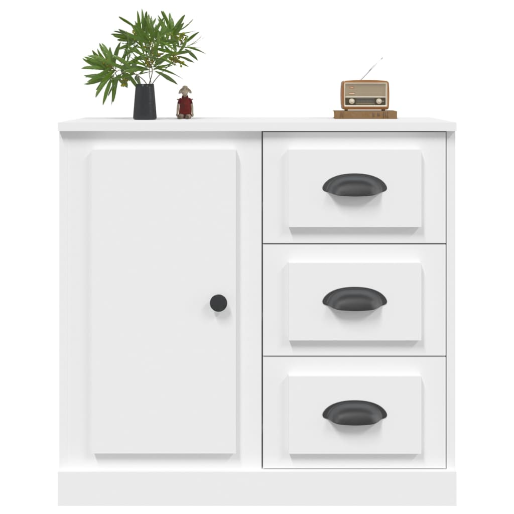 Dressoir 70x35,5x67,5 cm bewerkt hout wit is nu te koop bij PeponiXL, paradijselijk wonen!