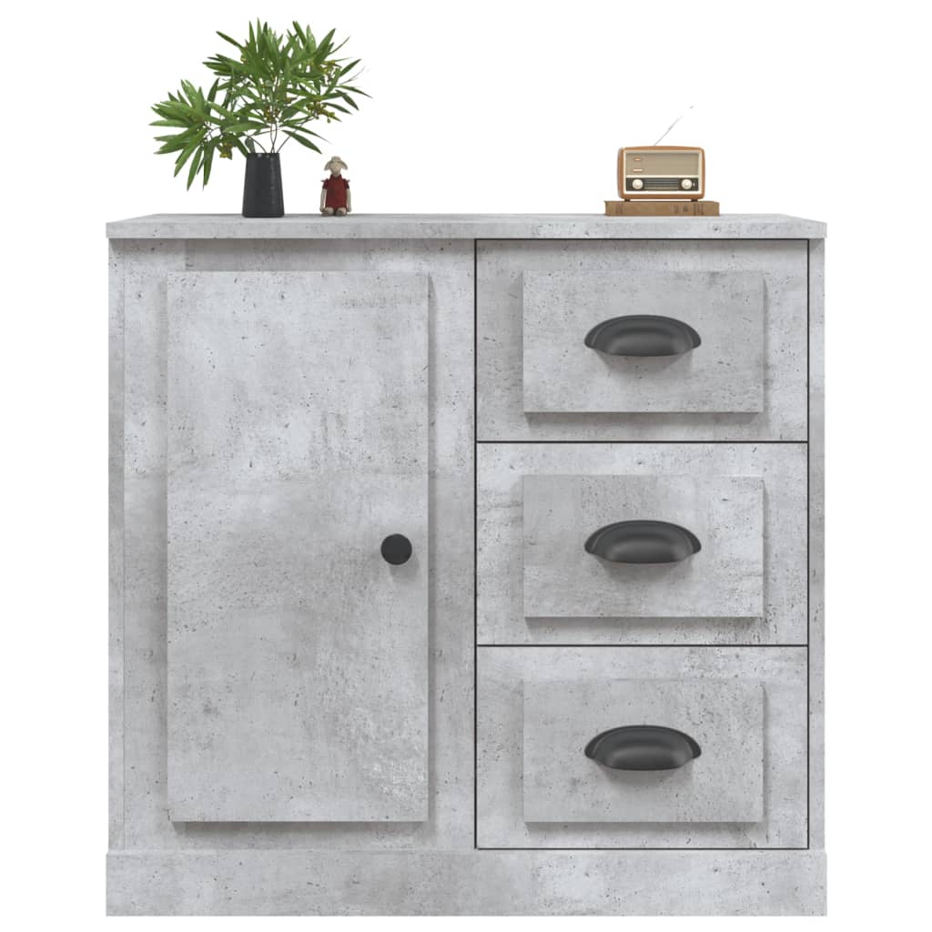 Dressoir 70x35,5x67,5 cm bewerkt hout betongrijs is nu te koop bij PeponiXL, paradijselijk wonen!