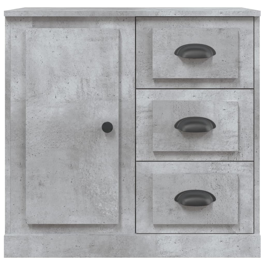 Dressoir 70x35,5x67,5 cm bewerkt hout betongrijs is nu te koop bij PeponiXL, paradijselijk wonen!