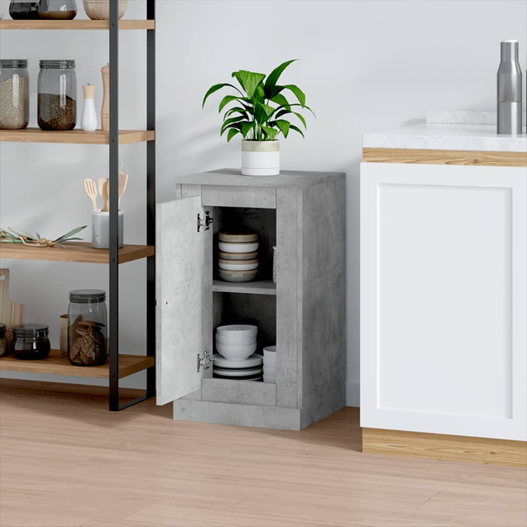 Dressoir 37,5x35,5x67,5 cm bewerkt hout betongrijs is nu te koop bij PeponiXL, paradijselijk wonen!