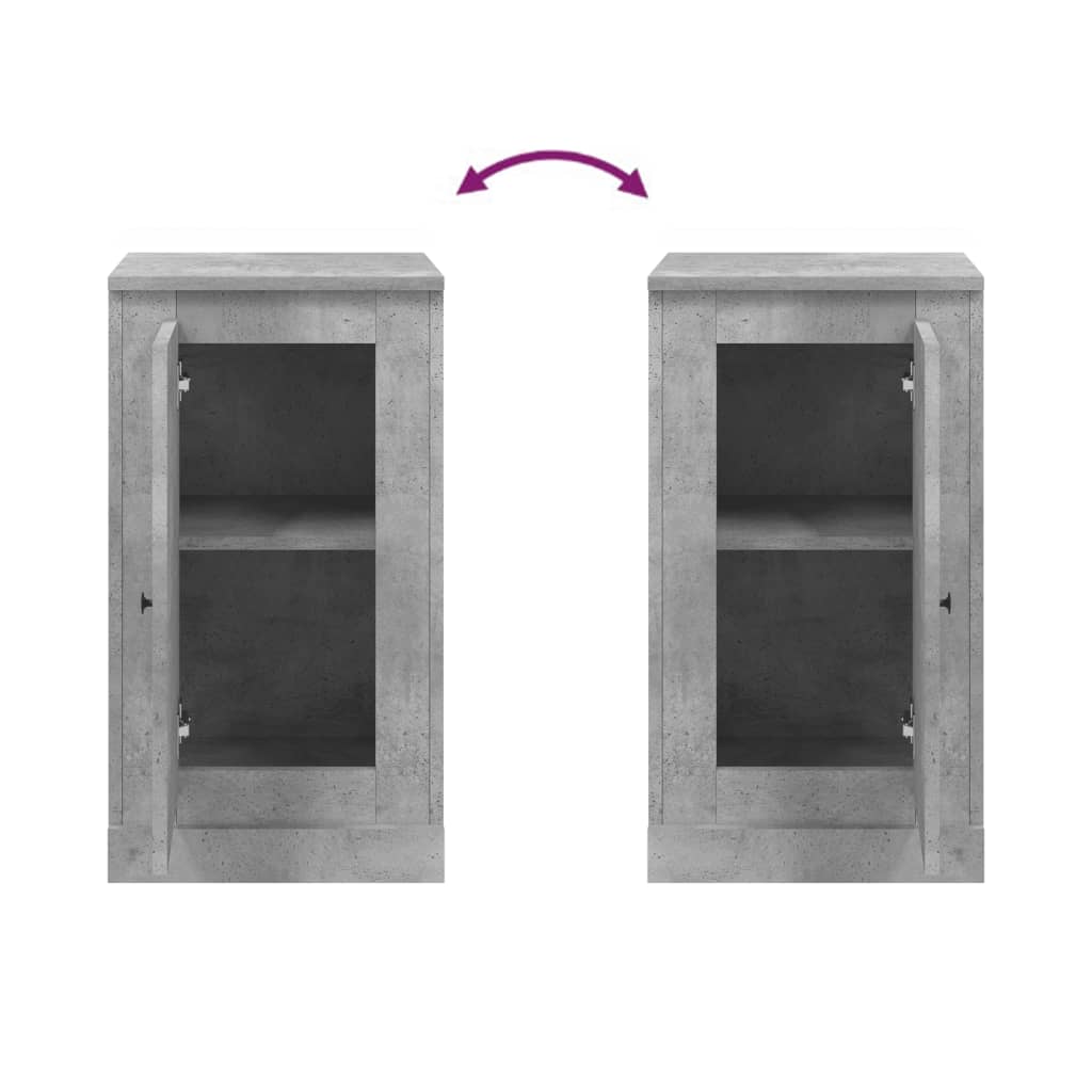 Dressoir 37,5x35,5x67,5 cm bewerkt hout betongrijs is nu te koop bij PeponiXL, paradijselijk wonen!