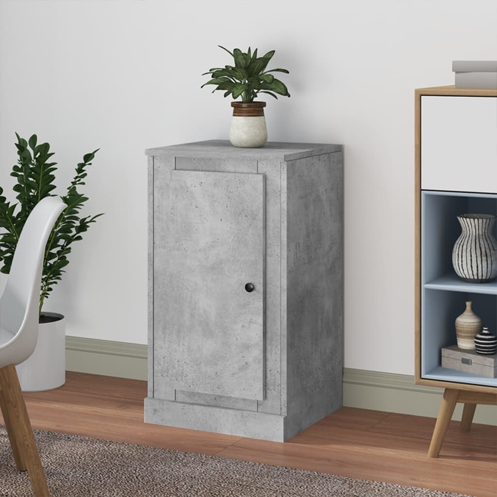 Dressoir 37,5x35,5x67,5 cm bewerkt hout betongrijs is nu te koop bij PeponiXL, paradijselijk wonen!