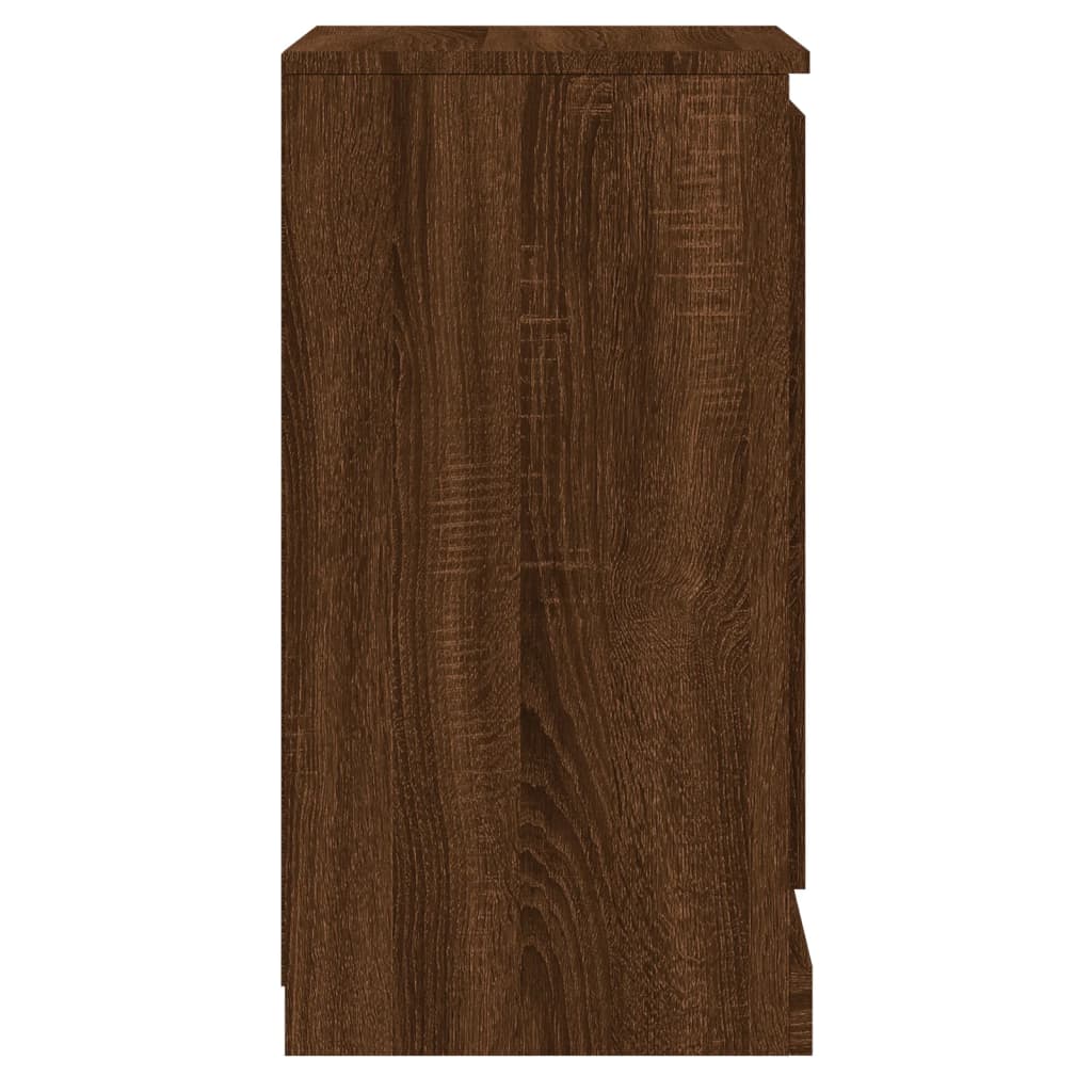 Dressoir 37,5x35,5x67,5 cm bewerkt hout bruin eikenkleur is nu te koop bij PeponiXL, paradijselijk wonen!