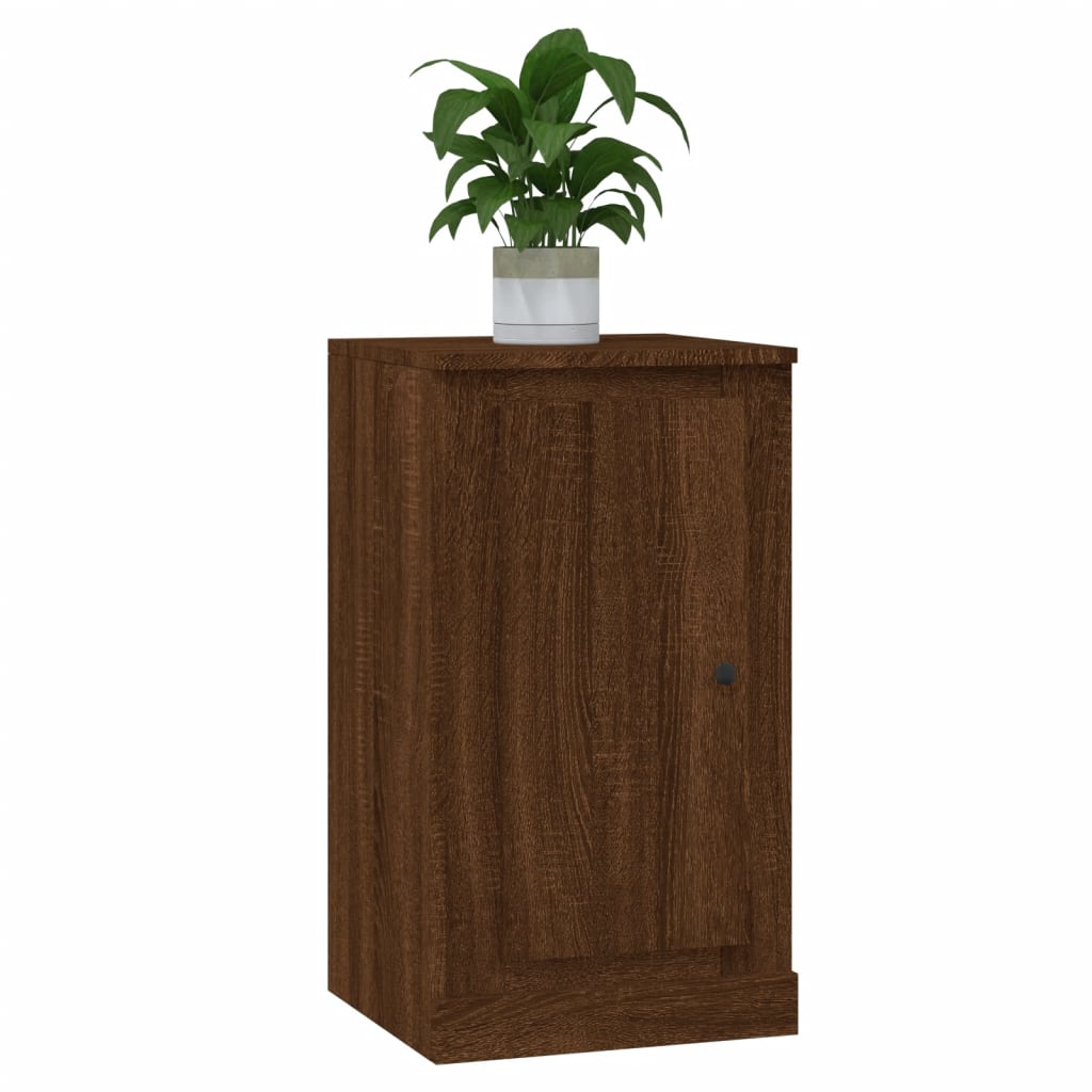 Dressoirs 2 st 37,5x35,5x67,5 cm bewerkt hout bruin eikenkleur is nu te koop bij PeponiXL, paradijselijk wonen!