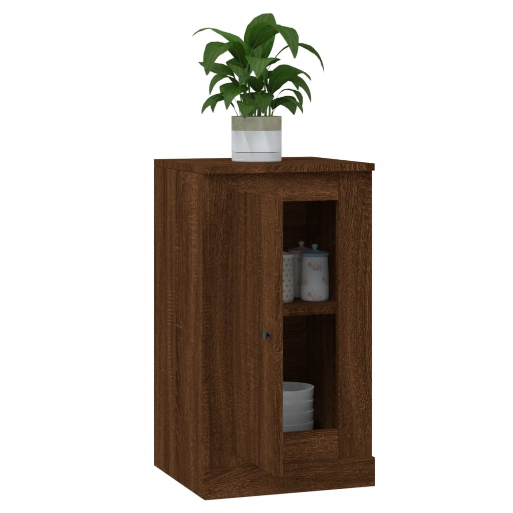 Dressoirs 2 st 37,5x35,5x67,5 cm bewerkt hout bruin eikenkleur is nu te koop bij PeponiXL, paradijselijk wonen!