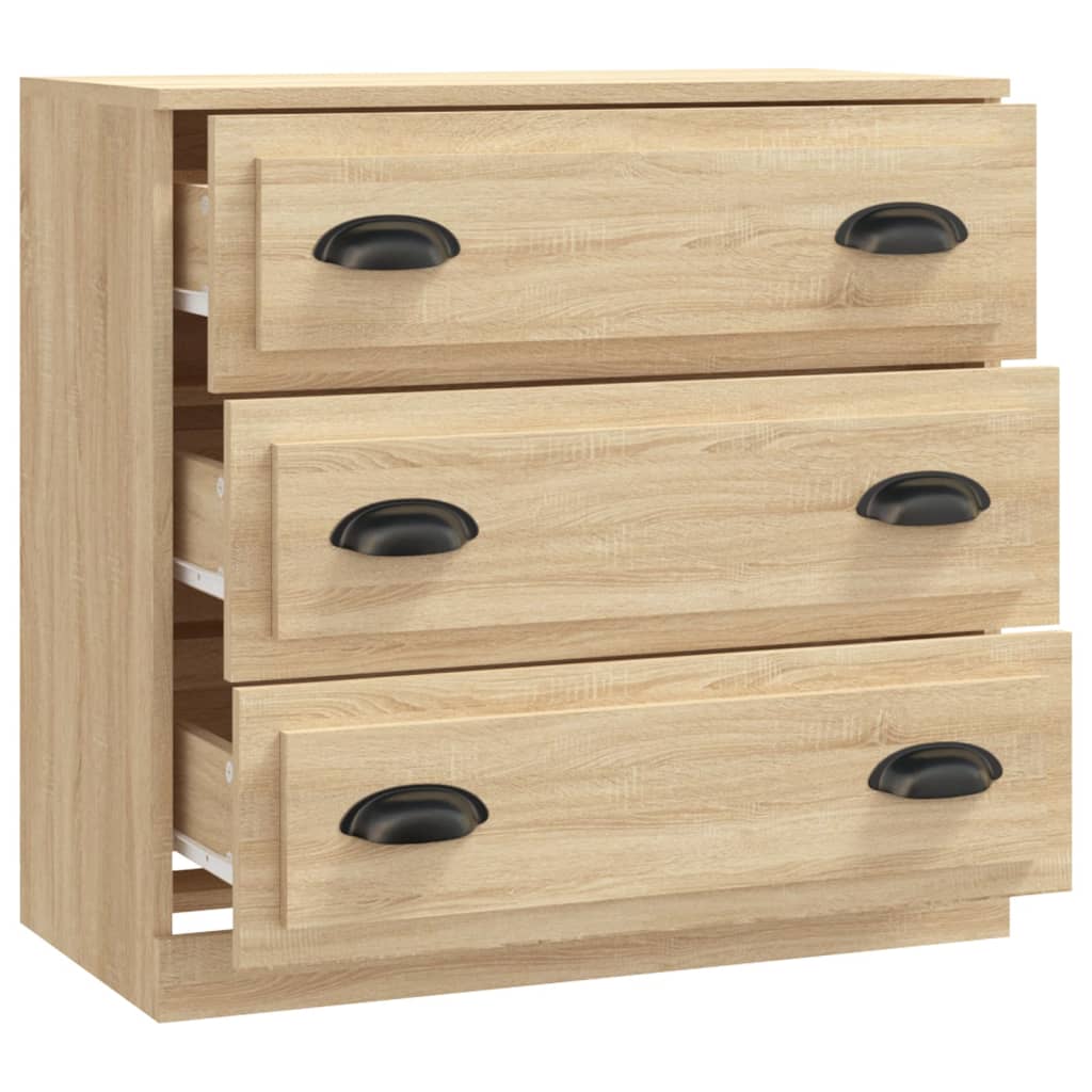 Dressoir 70x35,5x67,5 cm bewerkt hout sonoma eikenkleurig is nu te koop bij PeponiXL, paradijselijk wonen!