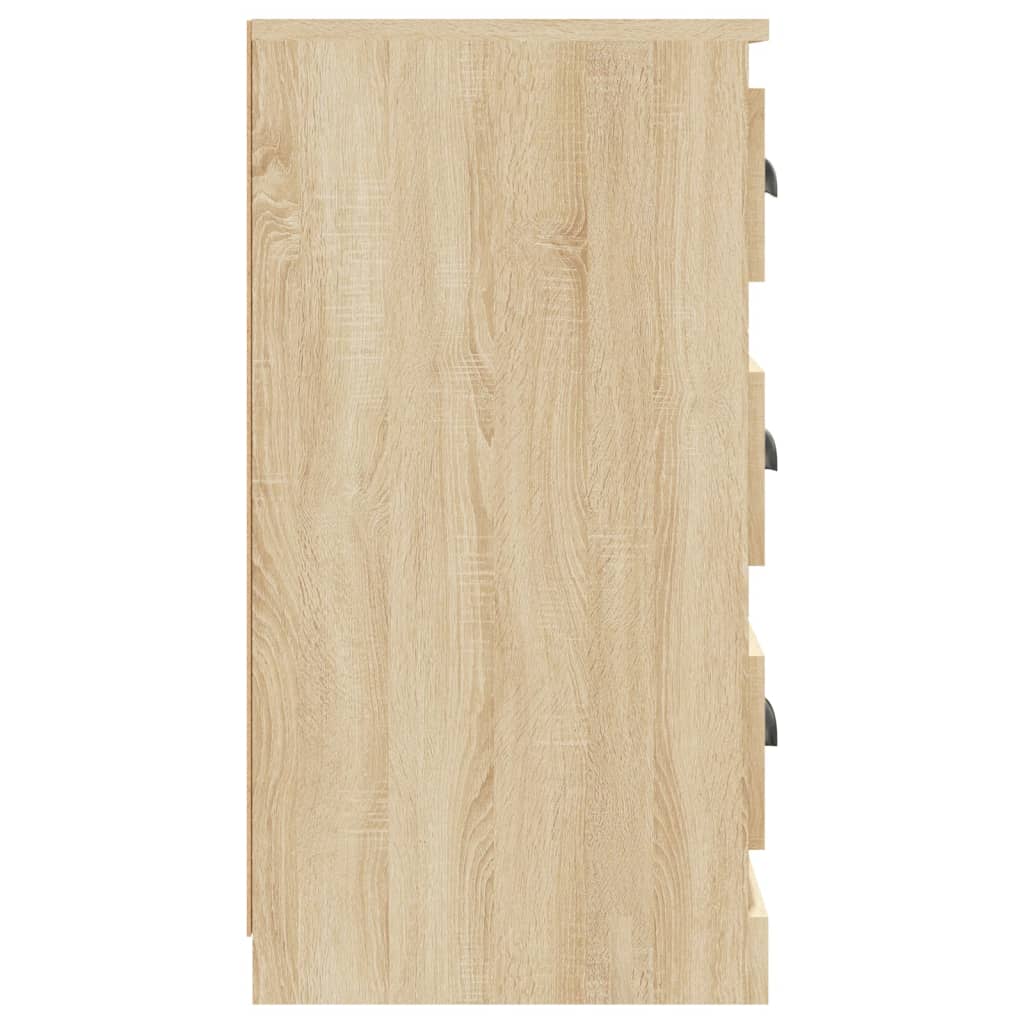 Dressoir 70x35,5x67,5 cm bewerkt hout sonoma eikenkleurig is nu te koop bij PeponiXL, paradijselijk wonen!