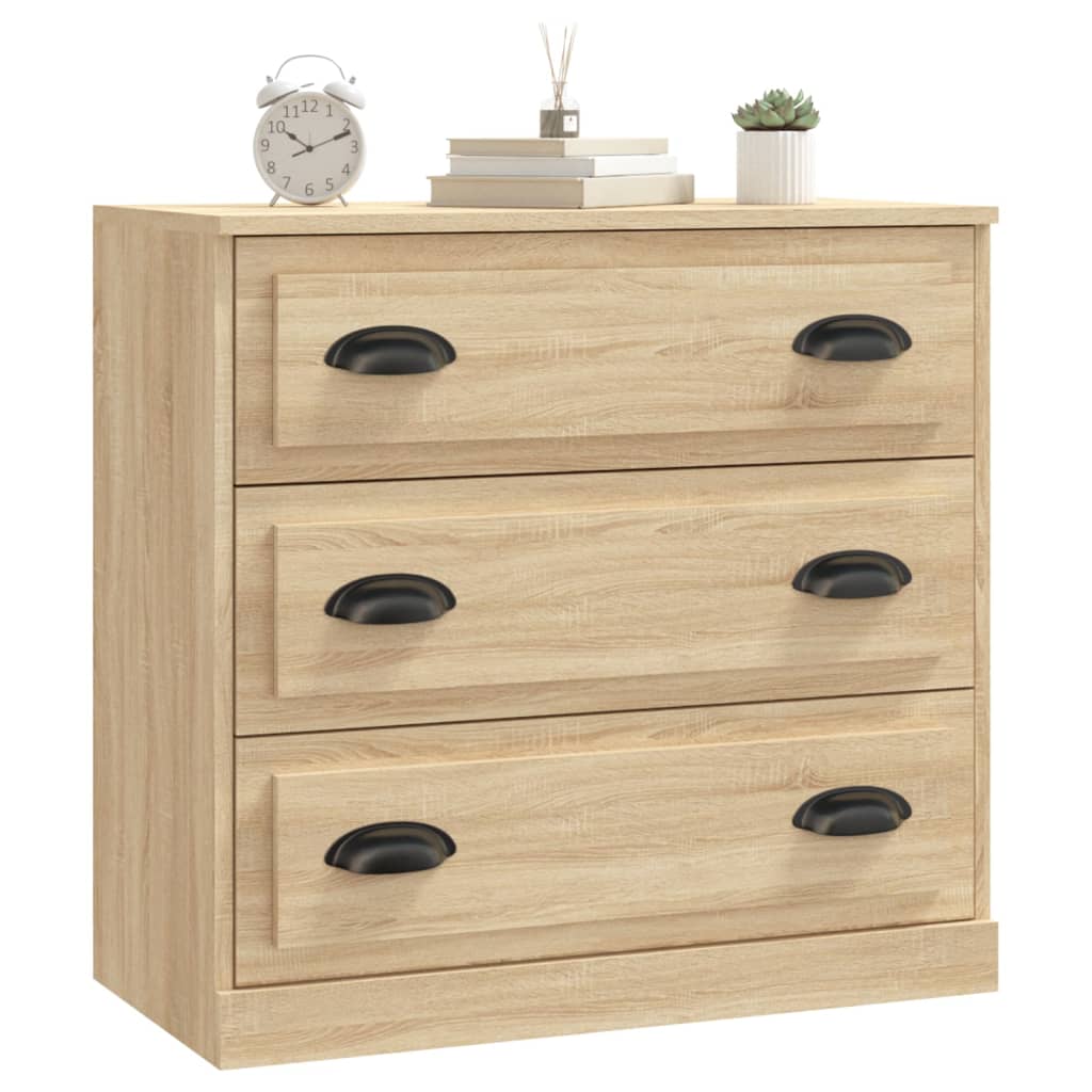 Dressoir 70x35,5x67,5 cm bewerkt hout sonoma eikenkleurig is nu te koop bij PeponiXL, paradijselijk wonen!