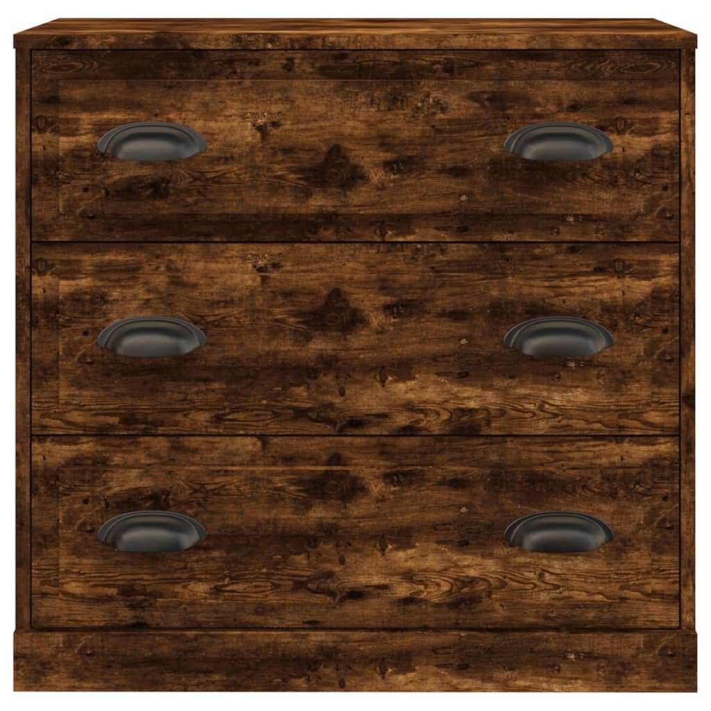 Dressoir 70x35,5x67,5 cm bewerkt hout gerookt eikenkleurig is nu te koop bij PeponiXL, paradijselijk wonen!