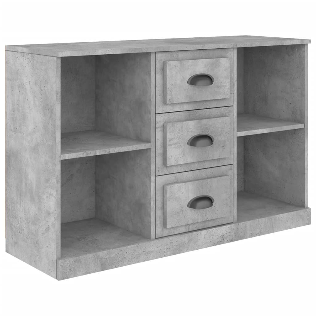 Dressoir 104,5x35,5x67,5 cm bewerkt hout betongrijs is nu te koop bij PeponiXL, paradijselijk wonen!