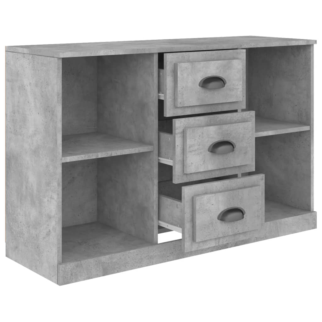 Dressoir 104,5x35,5x67,5 cm bewerkt hout betongrijs is nu te koop bij PeponiXL, paradijselijk wonen!