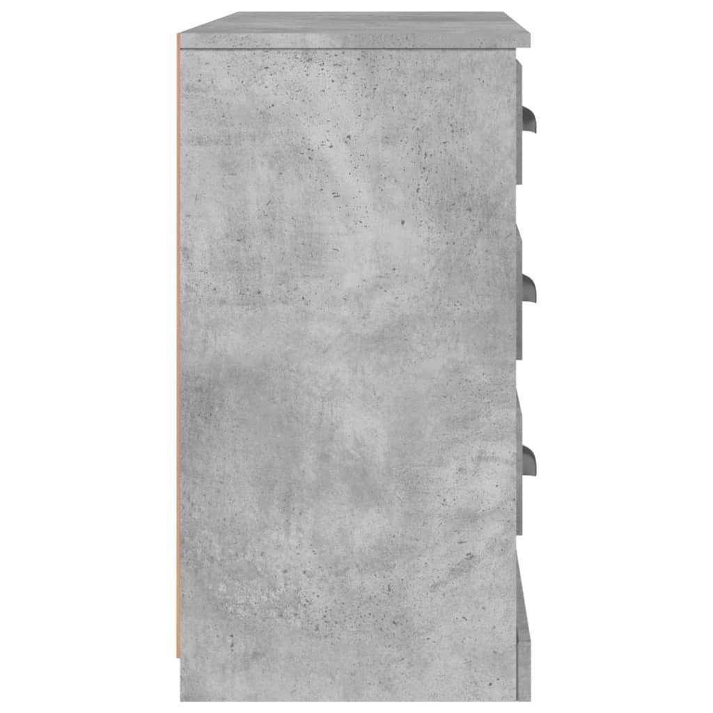 Dressoir 104,5x35,5x67,5 cm bewerkt hout betongrijs is nu te koop bij PeponiXL, paradijselijk wonen!