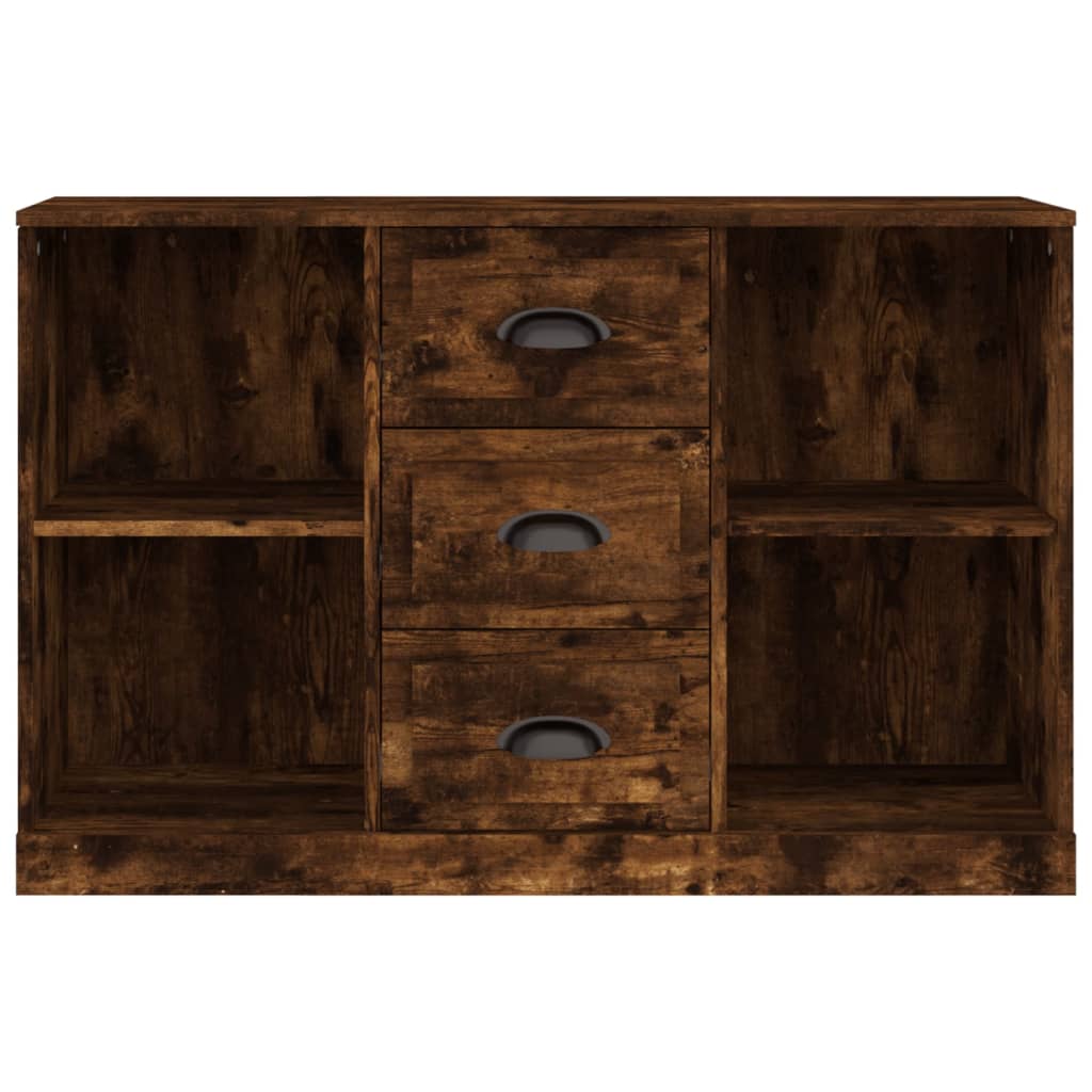 Dressoir 104,5x35,5x67,5 cm bewerkt hout gerookt eikenkleurig is nu te koop bij PeponiXL, paradijselijk wonen!