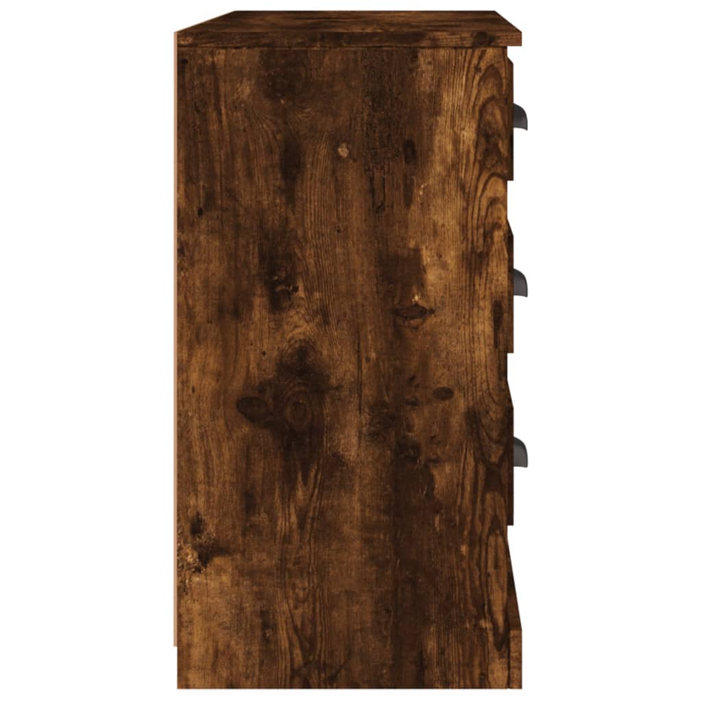 Dressoir 104,5x35,5x67,5 cm bewerkt hout gerookt eikenkleurig is nu te koop bij PeponiXL, paradijselijk wonen!