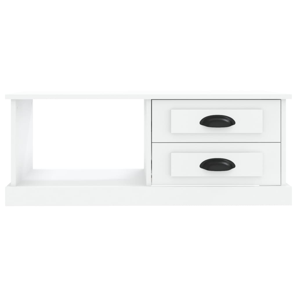 Salontafel 90x50x35 cm bewerkt hout wit is nu te koop bij PeponiXL, paradijselijk wonen!