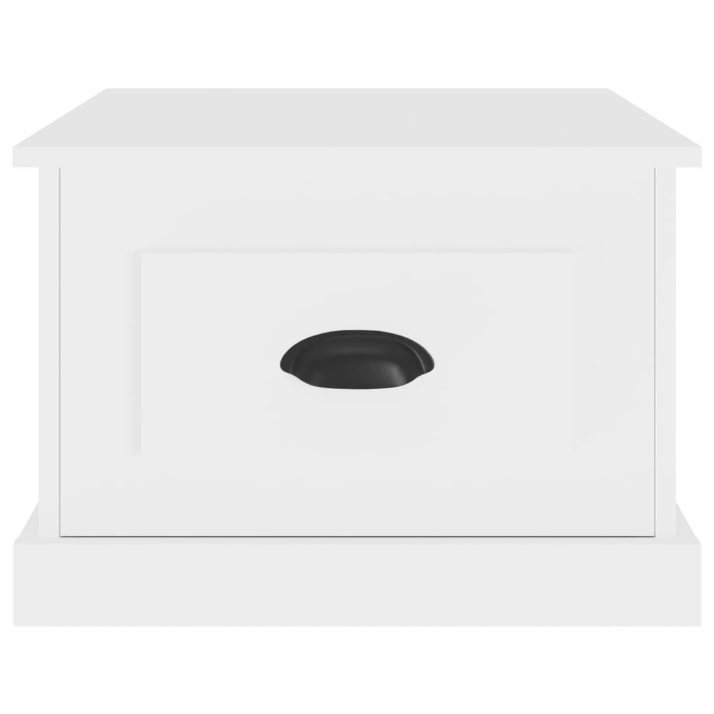 Salontafel 50x50x35 cm bewerkt hout wit is nu te koop bij PeponiXL, paradijselijk wonen!