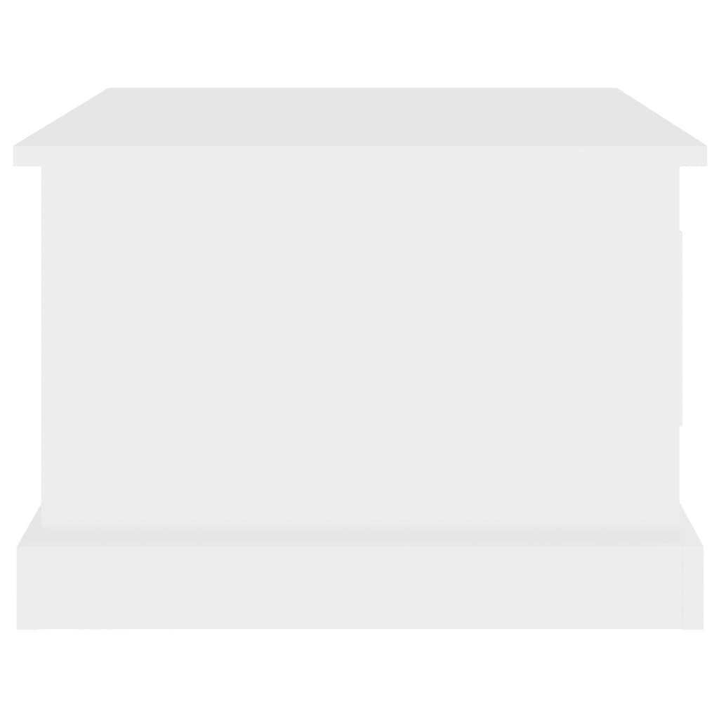 Salontafel 50x50x35 cm bewerkt hout wit is nu te koop bij PeponiXL, paradijselijk wonen!