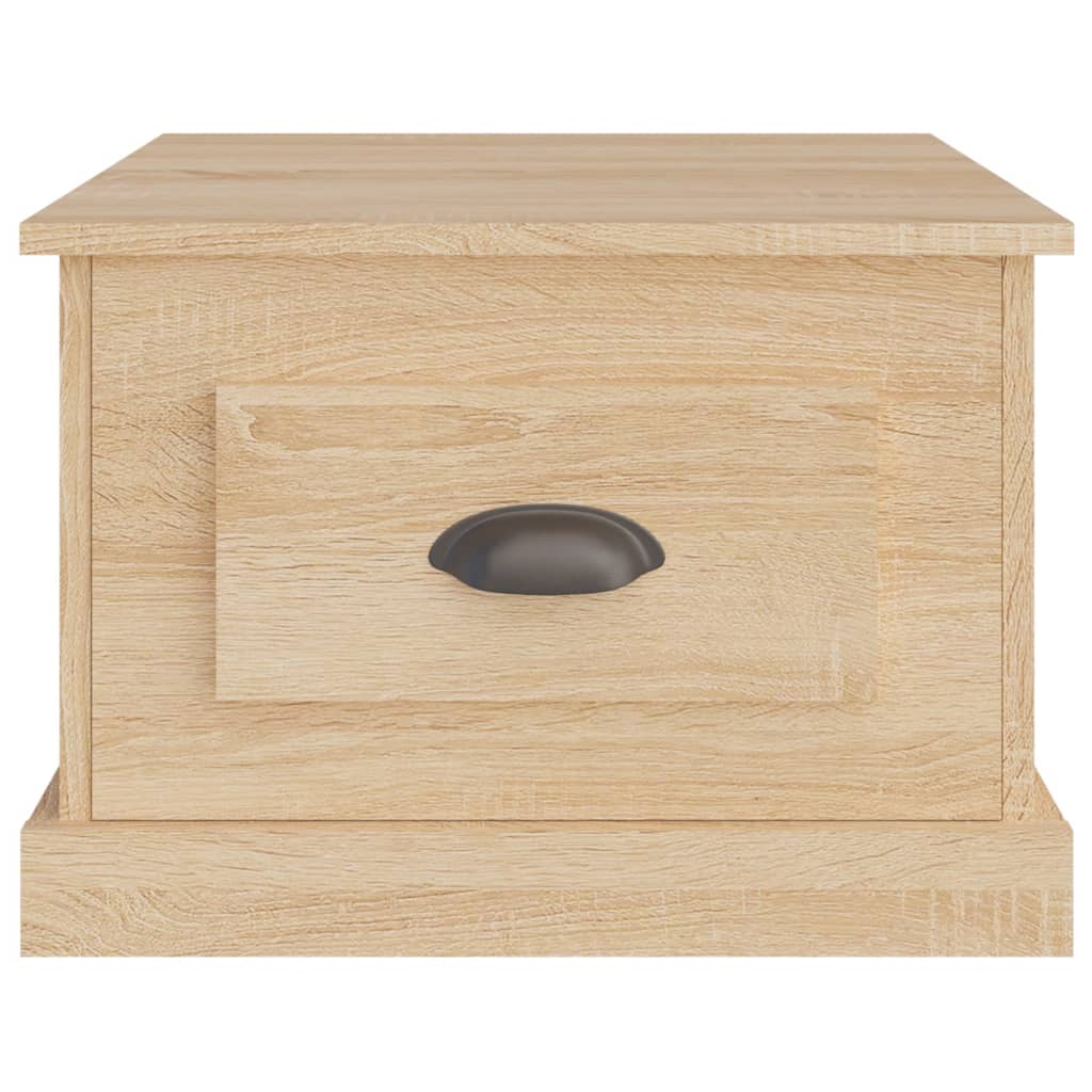 Salontafel 50x50x35 cm bewerkt hout sonoma eikenkleurig is nu te koop bij PeponiXL, paradijselijk wonen!