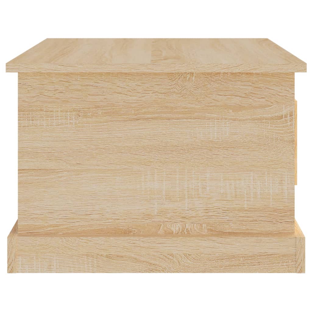 Salontafel 50x50x35 cm bewerkt hout sonoma eikenkleurig is nu te koop bij PeponiXL, paradijselijk wonen!