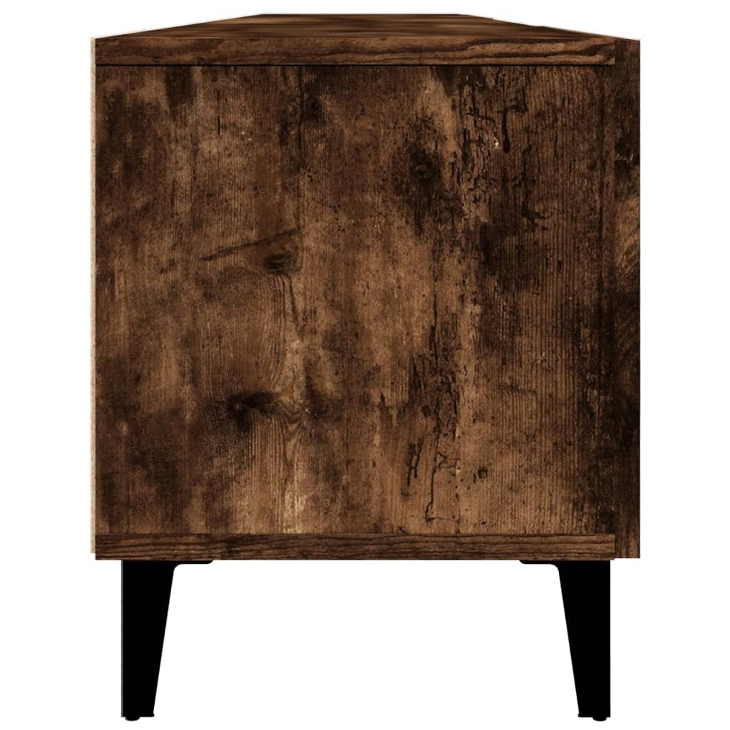 Tv-meubel 180x31,5x40 cm bewerkt hout gerookt eikenkleurig is nu te koop bij PeponiXL, paradijselijk wonen!