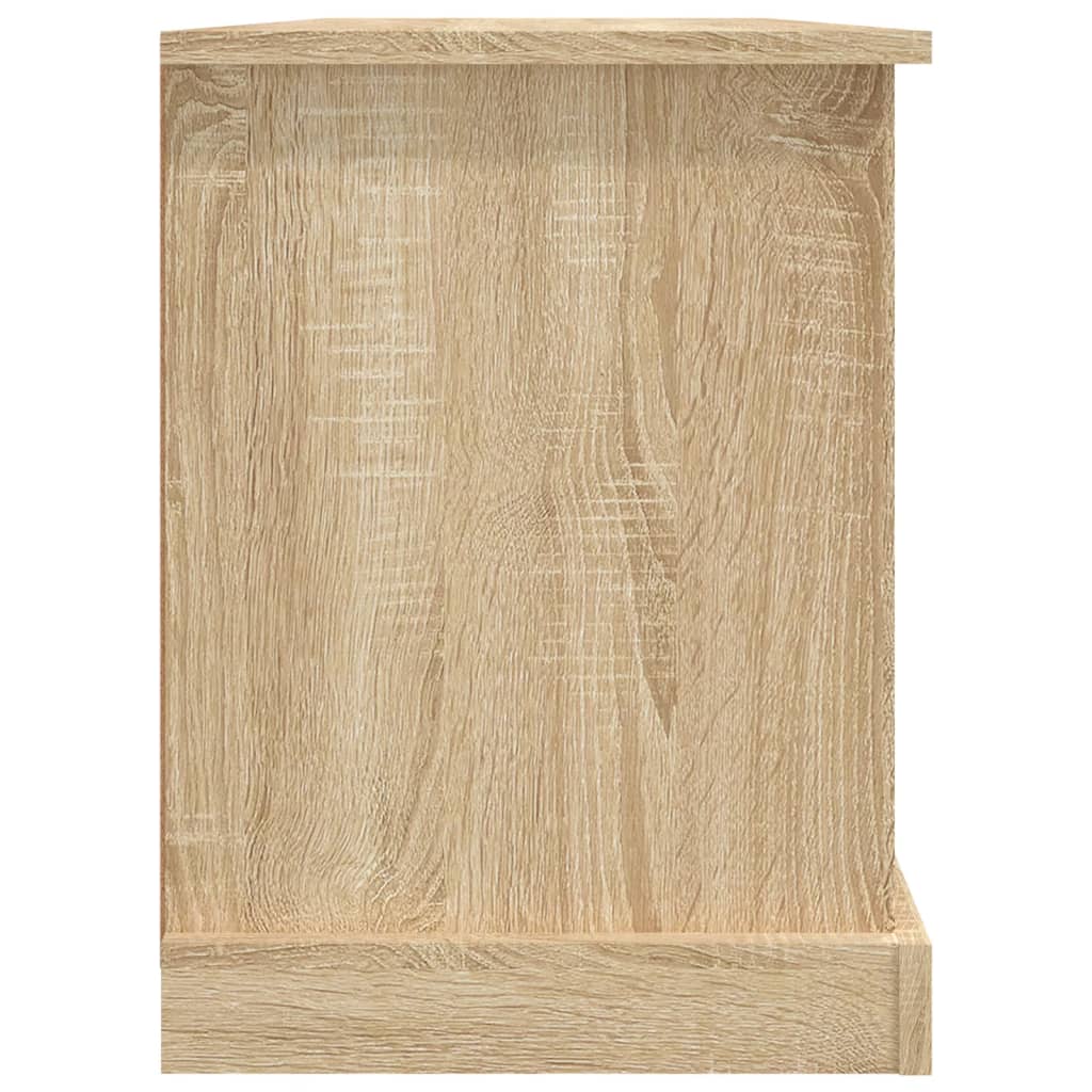 Tv-meubel 99,5x35,5x48 cm bewerkt hout sonoma eikenkleurig is nu te koop bij PeponiXL, paradijselijk wonen!