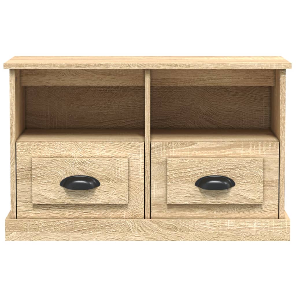 Tv-meubel 80x35x50 cm bewerkt hout sonoma eikenkleurig