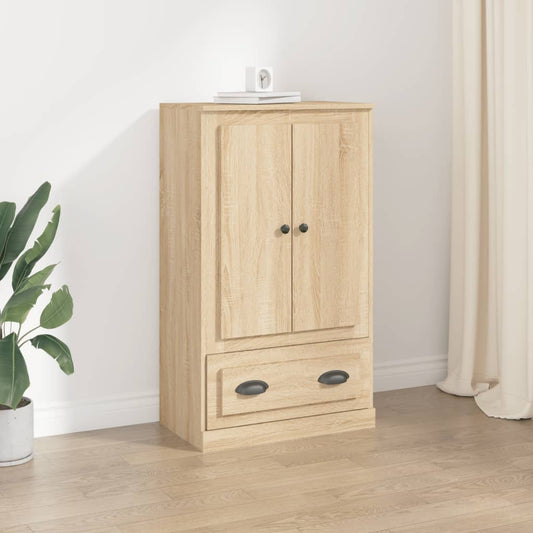 Hoge kast 60x35,5x103,5 cm bewerkt hout sonoma eikenkleurig is nu te koop bij PeponiXL, paradijselijk wonen!