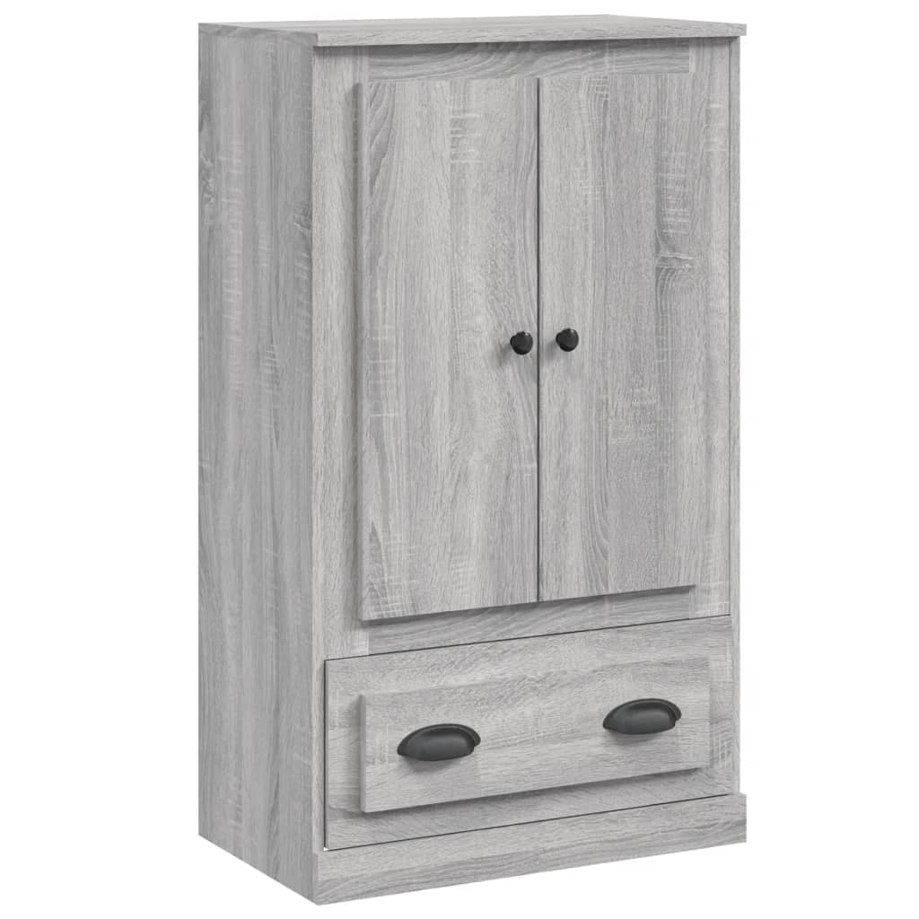 Hoge kast 60x35,5x103,5 cm bewerkt hout grijs sonoma eikenkleur is nu te koop bij PeponiXL, paradijselijk wonen!