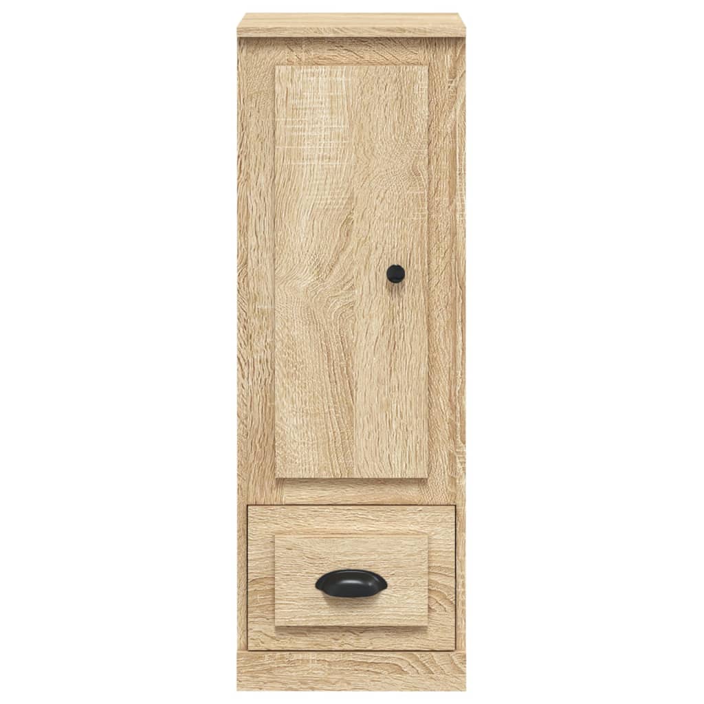 Hoge kast 36x35,5x103,5 cm bewerkt hout sonoma eikenkleurig is nu te koop bij PeponiXL, paradijselijk wonen!