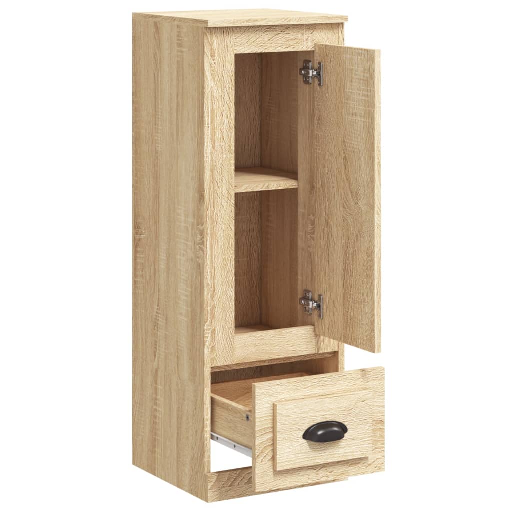 Hoge kast 36x35,5x103,5 cm bewerkt hout sonoma eikenkleurig is nu te koop bij PeponiXL, paradijselijk wonen!