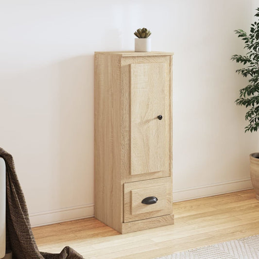 Hoge kast 36x35,5x103,5 cm bewerkt hout sonoma eikenkleurig is nu te koop bij PeponiXL, paradijselijk wonen!