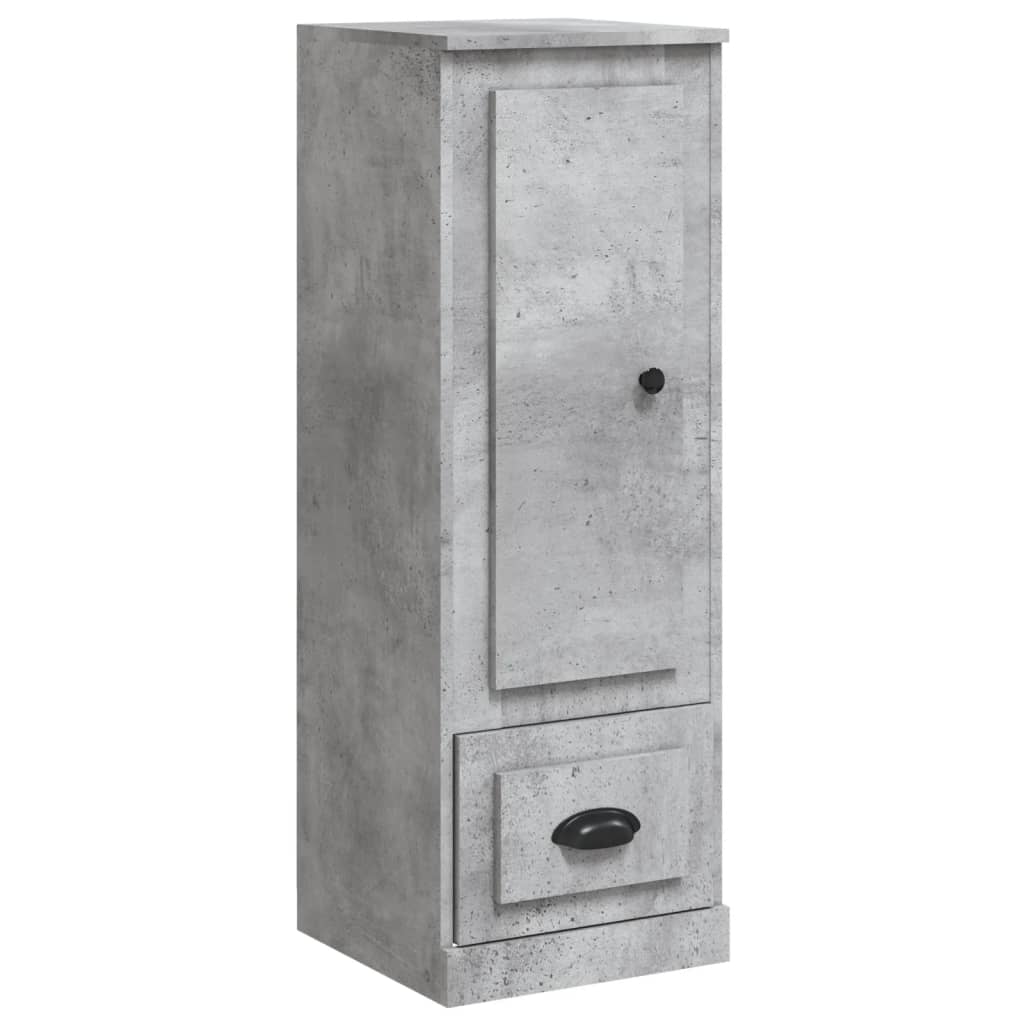 Hoge kast 36x35,5x103,5 cm bewerkt hout betongrijs is nu te koop bij PeponiXL, paradijselijk wonen!