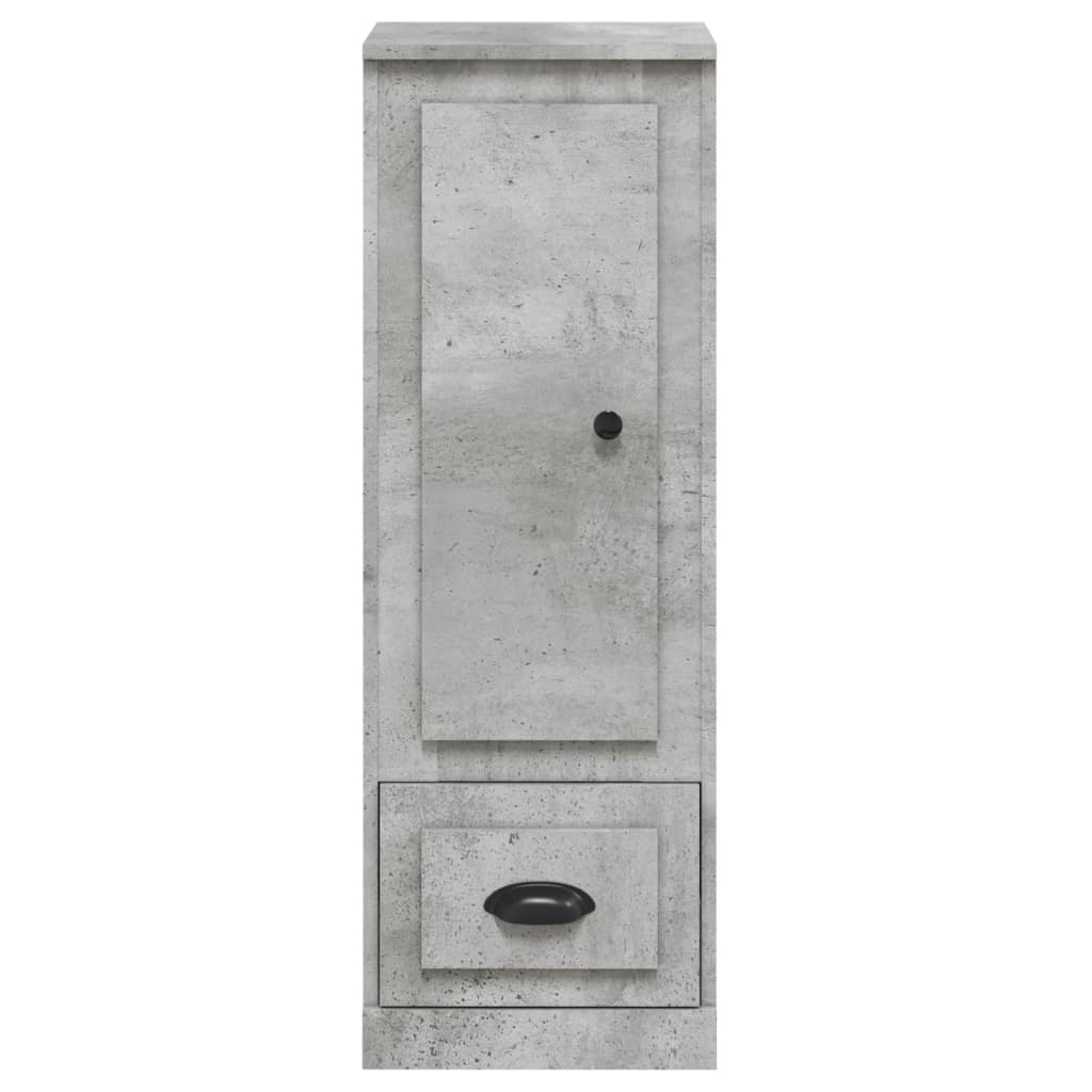 Hoge kast 36x35,5x103,5 cm bewerkt hout betongrijs is nu te koop bij PeponiXL, paradijselijk wonen!