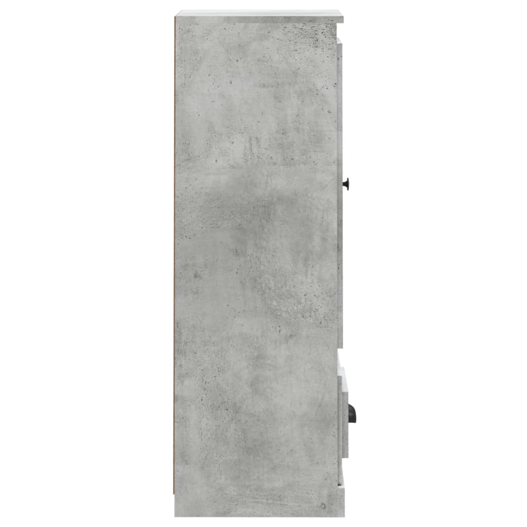 Hoge kast 36x35,5x103,5 cm bewerkt hout betongrijs is nu te koop bij PeponiXL, paradijselijk wonen!