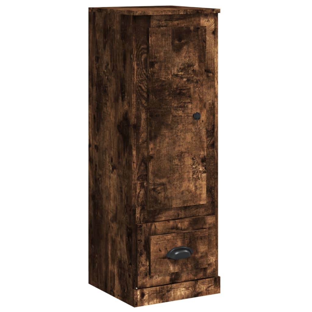 Hoge kast 36x35,5x103,5 cm bewerkt hout gerookt eikenkleurig is nu te koop bij PeponiXL, paradijselijk wonen!
