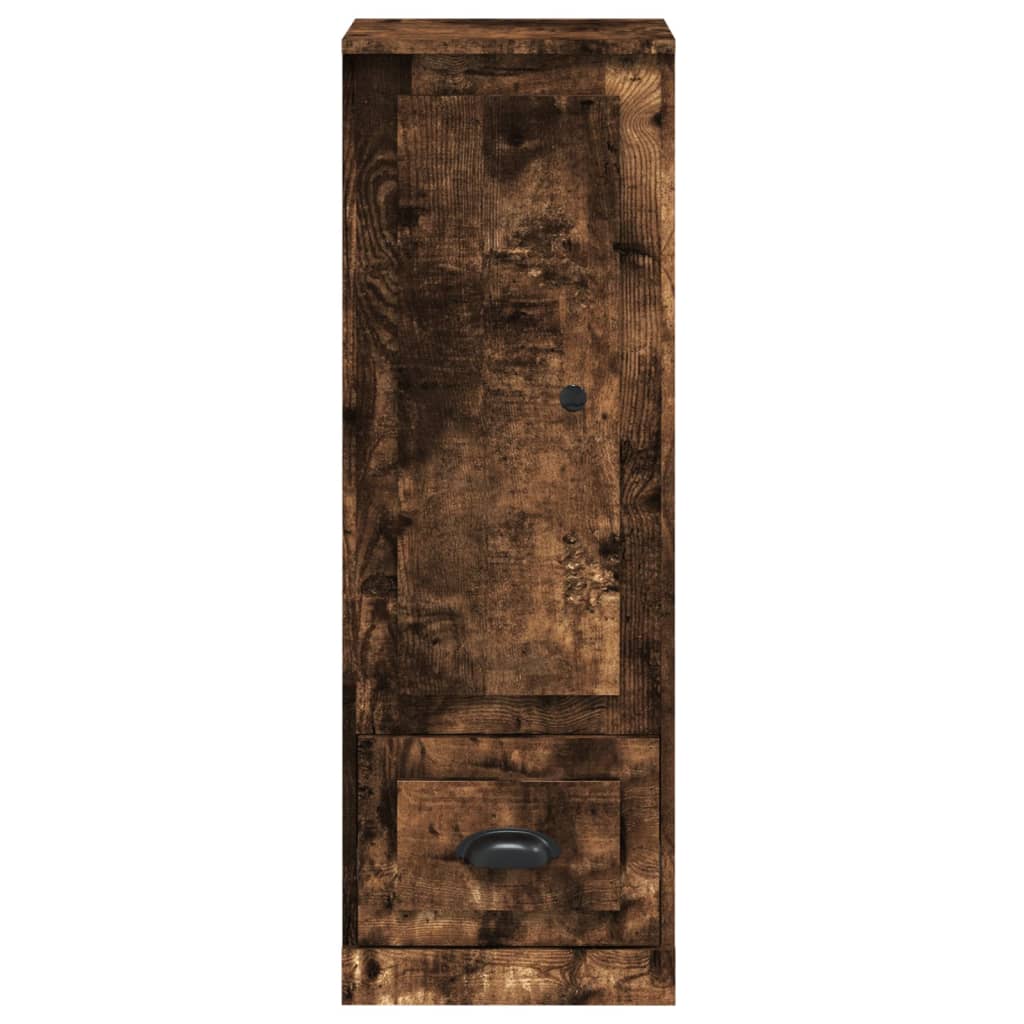 Hoge kast 36x35,5x103,5 cm bewerkt hout gerookt eikenkleurig is nu te koop bij PeponiXL, paradijselijk wonen!