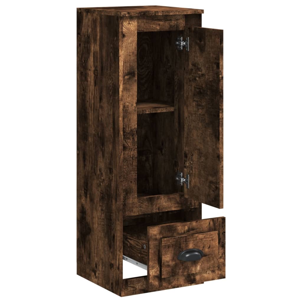 Hoge kast 36x35,5x103,5 cm bewerkt hout gerookt eikenkleurig is nu te koop bij PeponiXL, paradijselijk wonen!