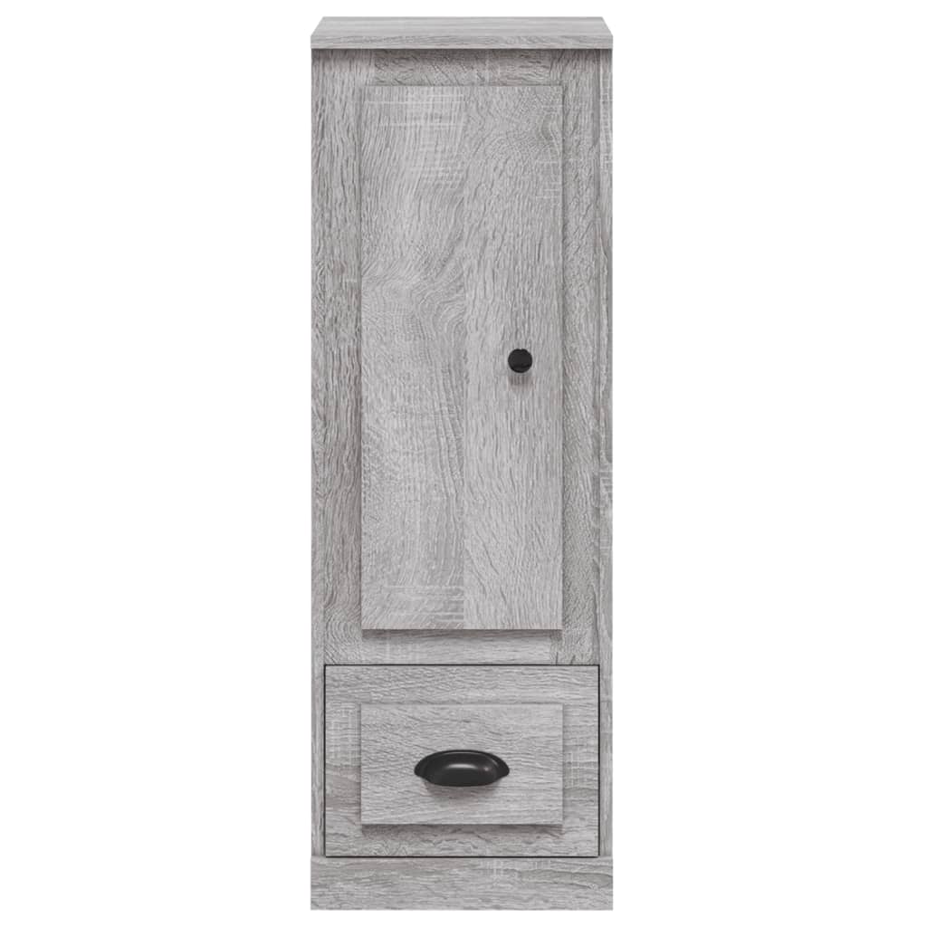 Hoge kast 36x35,5x103,5 cm bewerkt hout grijs sonoma eikenkleur is nu te koop bij PeponiXL, paradijselijk wonen!