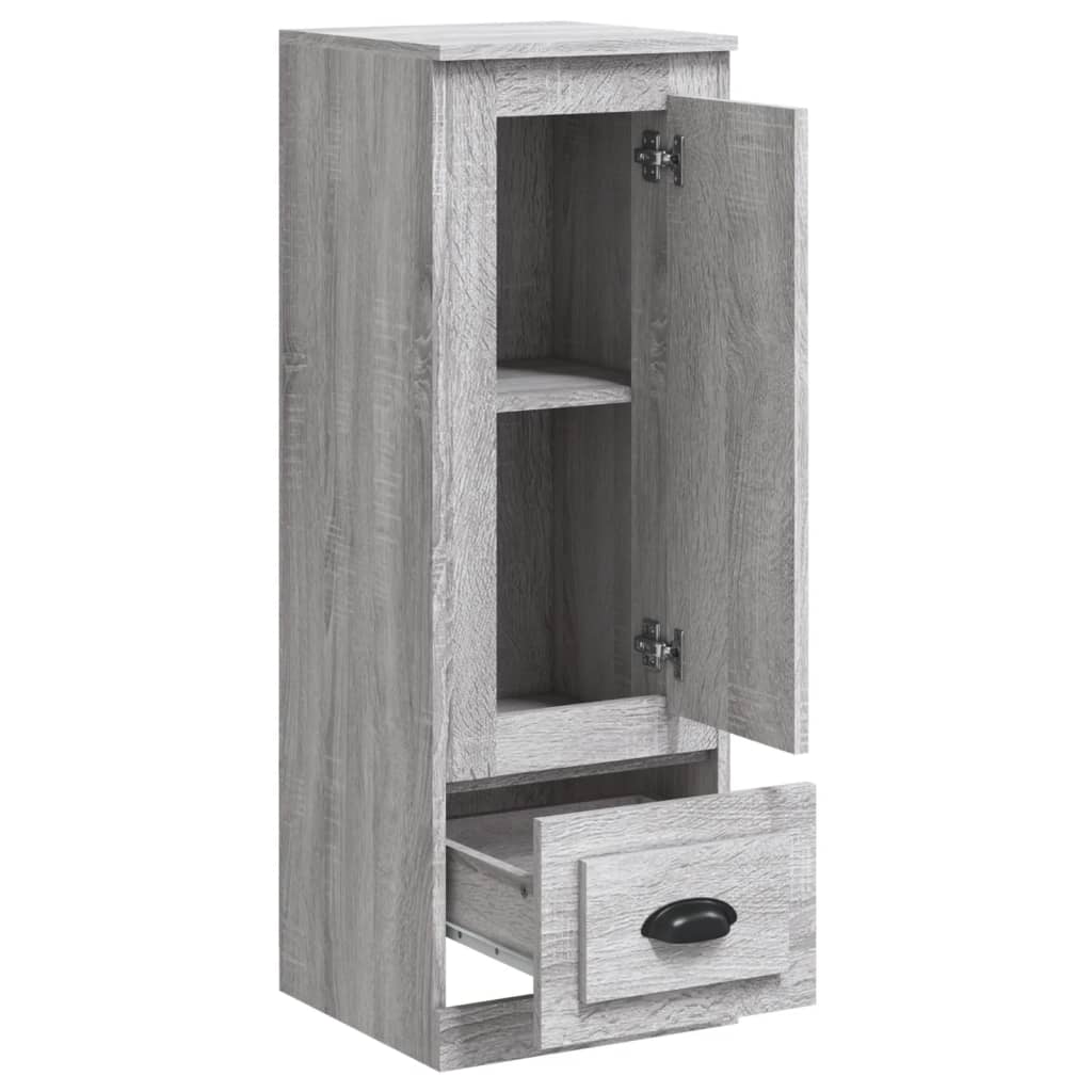 Hoge kast 36x35,5x103,5 cm bewerkt hout grijs sonoma eikenkleur is nu te koop bij PeponiXL, paradijselijk wonen!